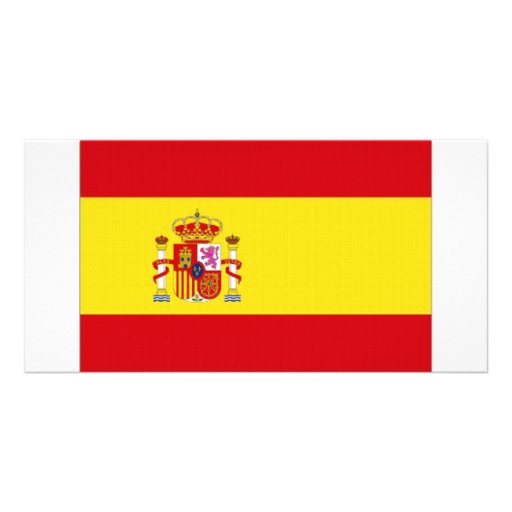 Spain National Flag simplified Photo Greeting Card