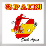 Spain see you in South Africa soccer gear posters