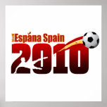 Spain soccer 2010 Maroon logo gifts Print