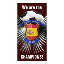 Spain Soccer Champions Photo Card Template