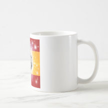 Spain soccer flag coffee mug