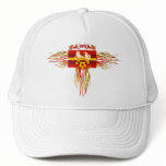 Spain soccer futbol fire logo tees and gifts mesh hats