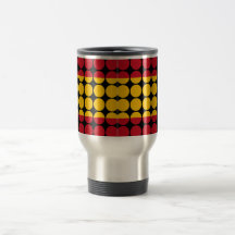Spain Stylish Girly Chic : Polka Dot Spanish Flag Mug