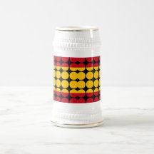 Spain Stylish Girly Chic : Polka Dot Spanish Flag Mug