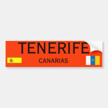 Spain- Tenerife Canary Islands Bumper Sticker