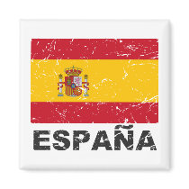 Spain Vintage Flag Fridge Magnets
