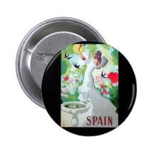Spain Vintage Image Pin