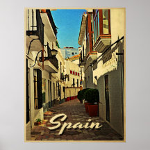 Spain Vintage Travel Print