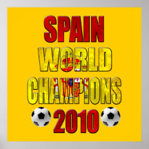 Spain World Champions 2010 Spanish flag gifts Print