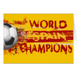 Spain World Champions Grunge 2010 Gift Greeting Card