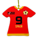 Spain World Cup Soccer Jersey Ornament
