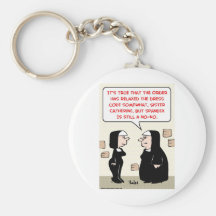 spandex nuns no-no dress code key chains