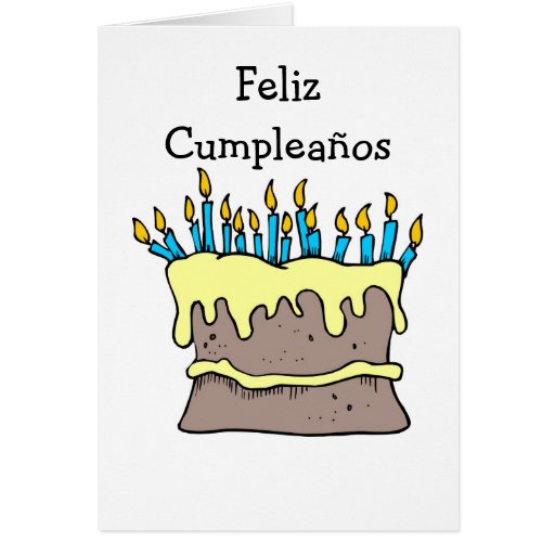 Spanish Birthday Card Message