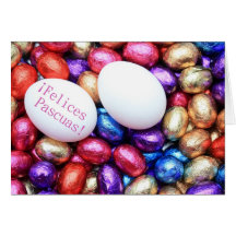 spanish chocolate eggs easter greeting greeting card