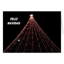 Spanish Christmas Card -- Tree of LIghts
