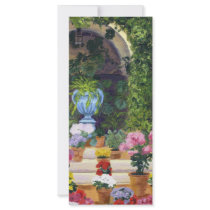 Spanish Courtyard Customized Rack Card