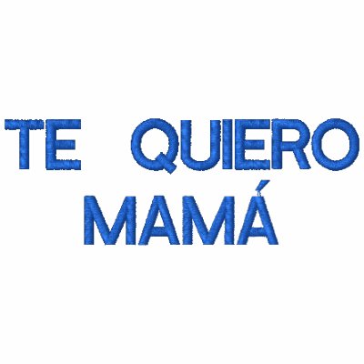 Spanish Embroidered Polo T- Shirt - Te Quiero Mamá Spanish Embroidered Polo T- Shirt - Te Quiero Mamá
