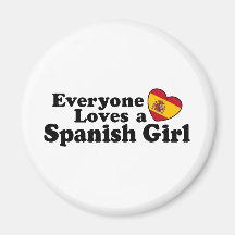 Spanish Girl Fridge Magnet