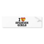 Spanish Girls bumper stickers