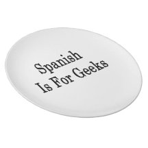 Spanish Is For Geeks Dinner Plates