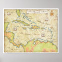 Spanish Main Map posters