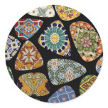 Spanish & Mexican Tile Mosaic Round Sticker