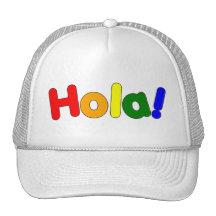 Spanish Rainbow Hello : Espanol Iris Hola Hats