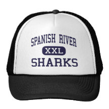 Spanish River - Sharks - High - Boca Raton Florida Trucker Hat