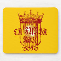 Spanish soccer futbol kings - La Furia Roja 2010 Mousepads