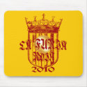 Spanish soccer futbol kings - La Furia Roja 2010 mousepads