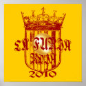 Spanish soccer futbol kings - La Furia Roja 2010 posters