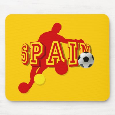 Spanish Soccer Players Bend it Tees and gifts Mousepad by LaFuriaRoja