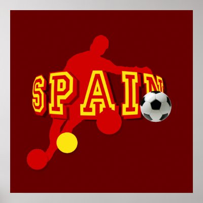 Spanish Soccer Players Bend it Tees and gifts Posters by LaFuriaRoja