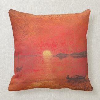 Spanish sunset mojo custom pillow