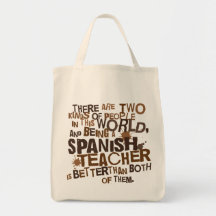 Spanish Teacher Gift Tote Bags
