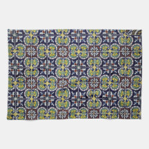 Spanish Tile in Mexico Towel