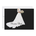 spanish wedding invitation white bridal dress on b