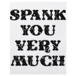 Spank You Very Much flyers