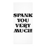 Spank You Very Much rack cards
