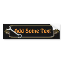 Spanner Bumper Sticker Template 3