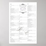 Spano Seating Chart Poster posters