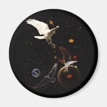 "Spark of Creation" White Raven Gifts Refrigerator Magnets