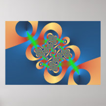Sparking Fractal Poster