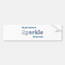 Sparkle All the Time Bumper Sticker