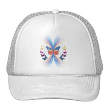 sparkle.butterfly trucker hat