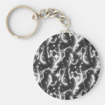 Sparkle Ghosts Key Chain