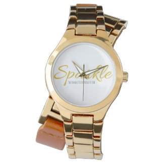 Sparkle Gold Wrist Watch
