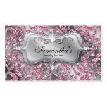Sparkle Jewellery Business Card Zebra Classy Pink
