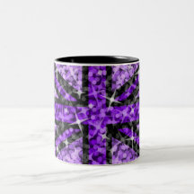 Sparkle Look UK Purple Black mug
