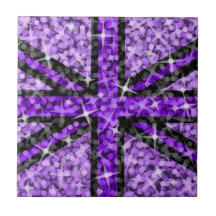 Sparkle Look UK Purple Black tile